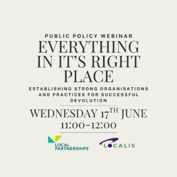 Webinar: Everything in its right place – establishing strong organisations and practices for successful devolution